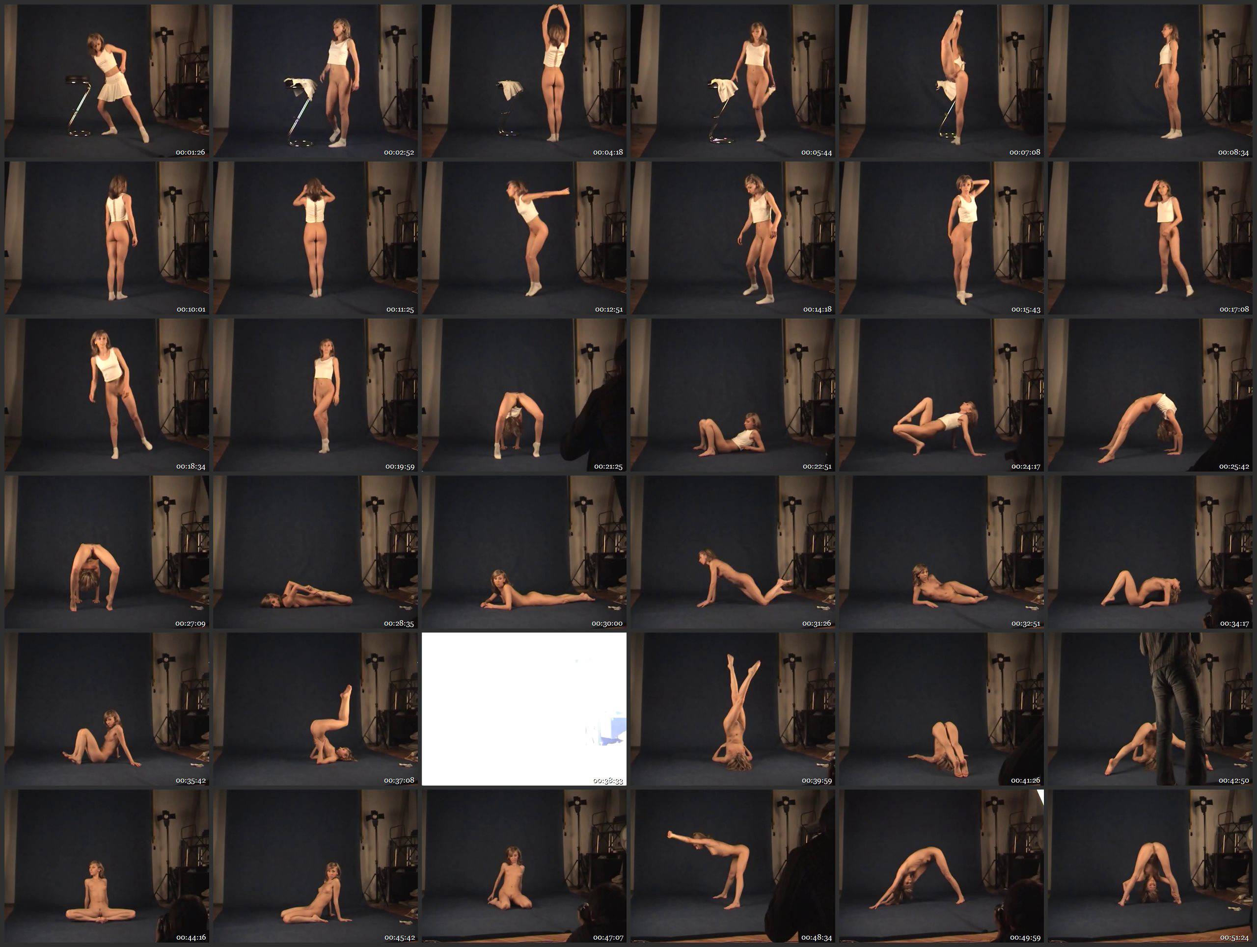 Naked Gymnast Margo - Celebrating Grace and Freedom of Nudist Girls and Their Artistry - Thumbnails